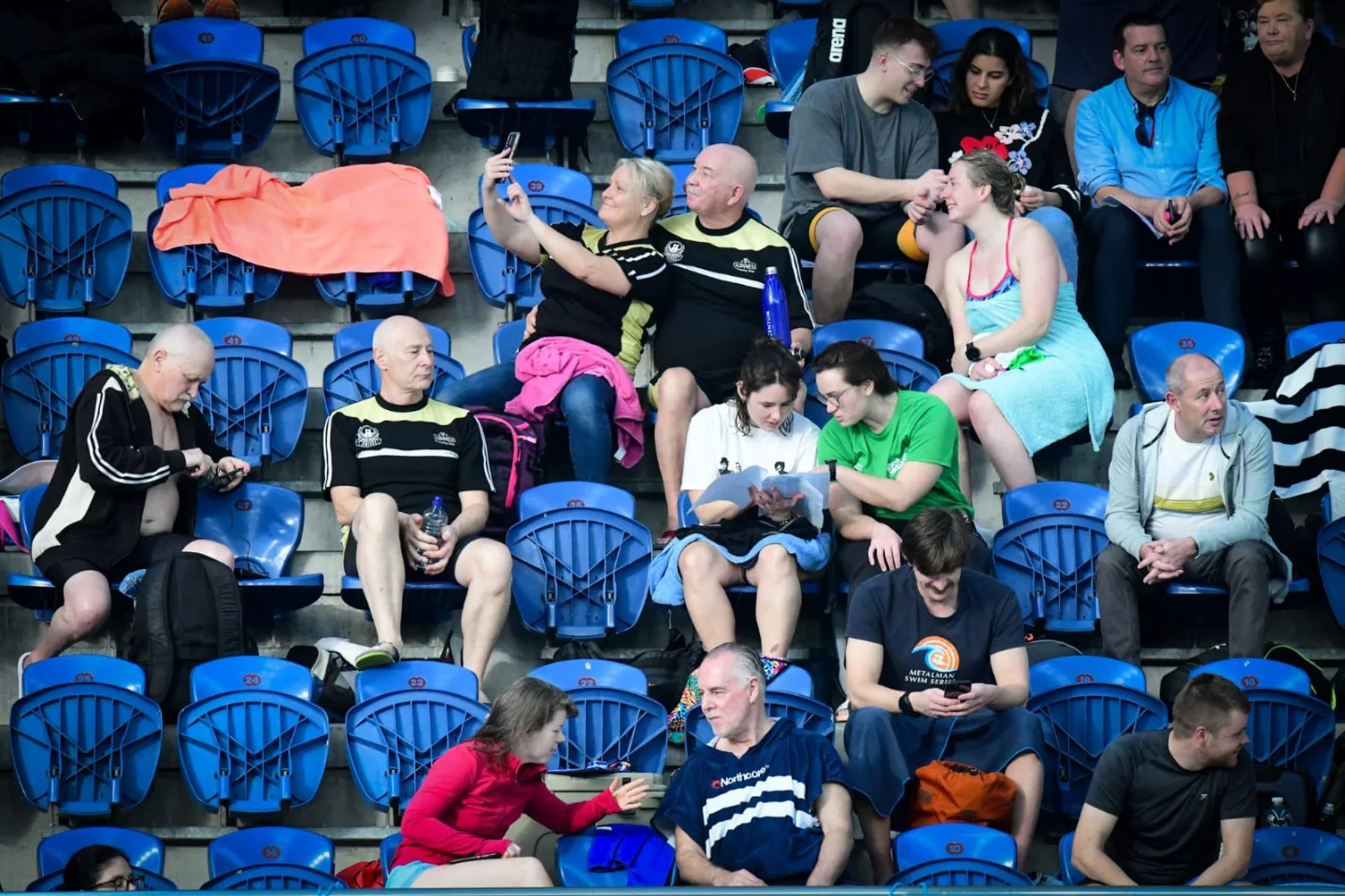 Club members in Guinness kit up in the stands at the Celtic Masters 2024 gala
